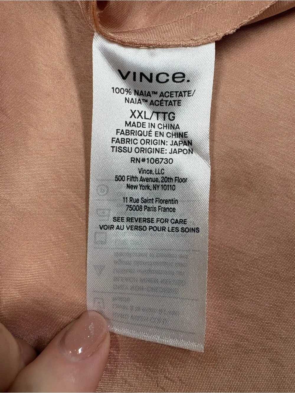 NWT Vince Side Slit Satin Midi Skirt Women’s XXL A Line Side Zip Elastic Waist